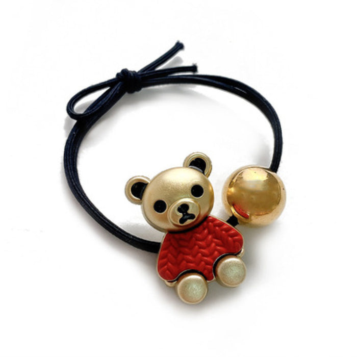 Wholesale Bear Plastic Double Layer High Elastic Hairband JDC-HS-Xieb004