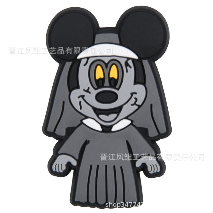 Wholesale 50pcs  Shoes Charms shoe buckle cartoon character decoration accessories