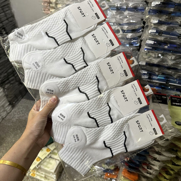 Wholesale Solid color cotton short socks, short cotton socks, short tube socks