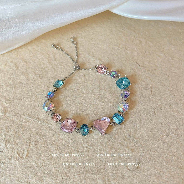 Wholesale Purple bracelet with multiple layers of layering, colorful, sweet, exquisite and versatile accessories