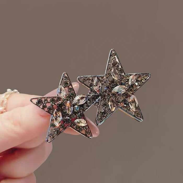 Wholesale metal hair clip women' s new side bangs clip star hair clip