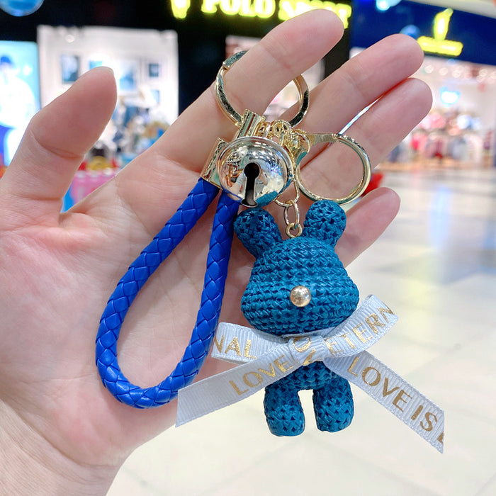 Wholesale Creative Cartoon Resin Bear Keychain Chic Fashion Accessory