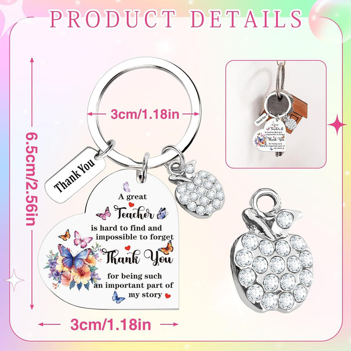 Wholesale Colored stainless steel keychain heart-shaped keychain