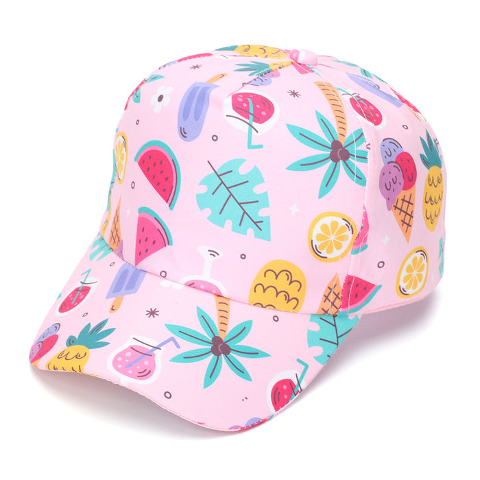Wholesale Chic Unicorn Strawberry Cartoon Kids Baseball Cap Summer Sun Protection Hat