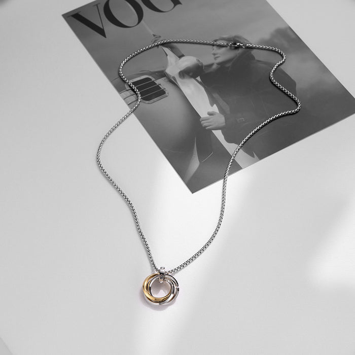 Wholesale three-ring pendant ring interlocking