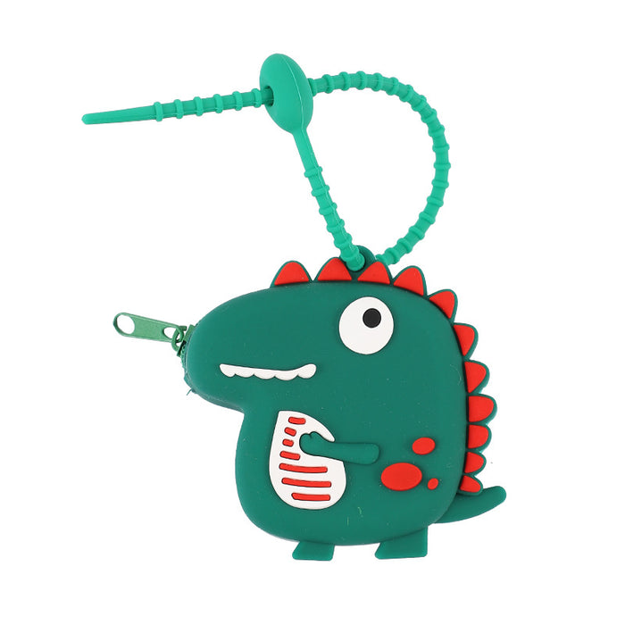 Wholesale Creative Dinosaur-shaped Coin Purse Keychain Cute Fun Portable Personality Practical Good-looking Carry-on Companion Pendant