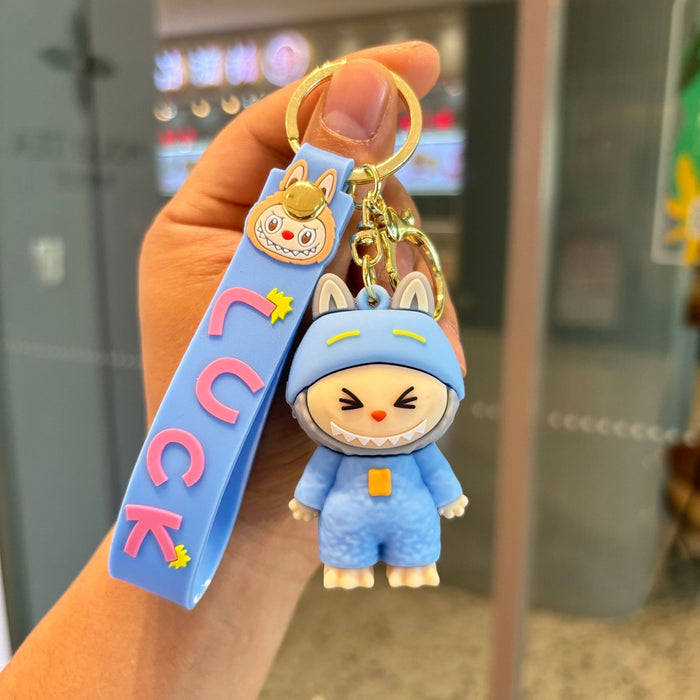 Wholesale Creative keychain cartoon sheep pendant toy baby grabber cute keychain ring