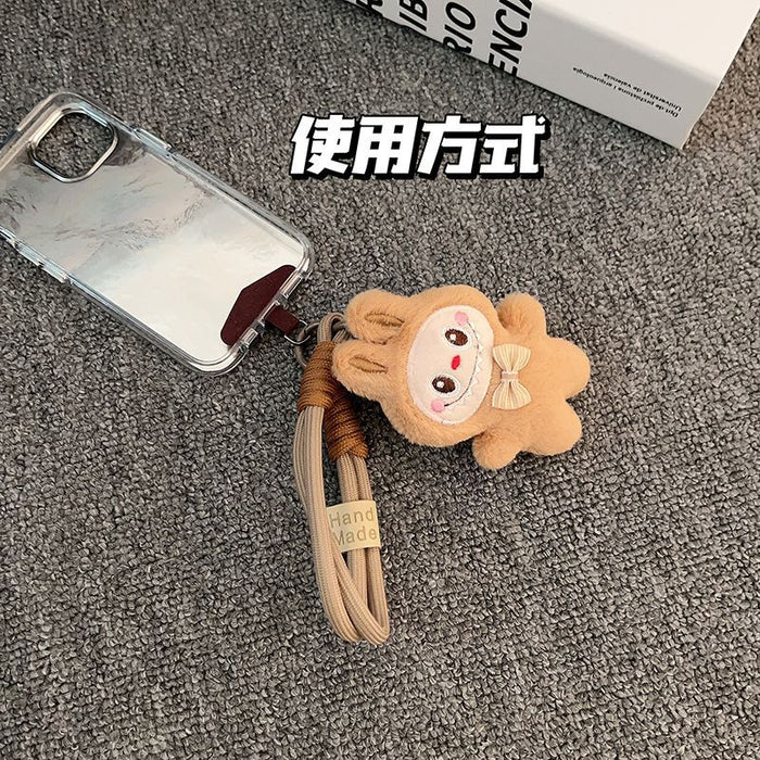 Wholesale Plush plush toy phone case pendant backpack keychain hanging chain wrist strap