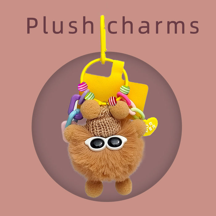 Wholesale Cute Plush Elf Bag Charm Pink Keychain Resale Accessory MOQ≥5