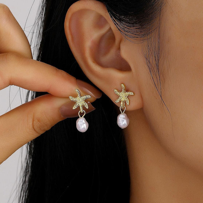 Wholesale Imitation Pearl Pendant Earrings