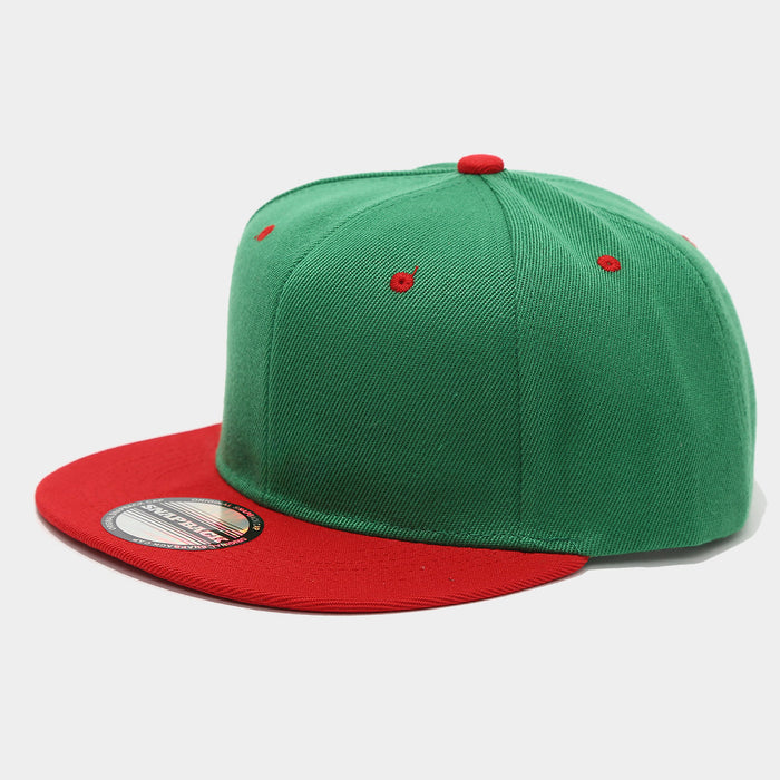 Wholesale Two-tone color block hip-hop cap unisex flat-brimmed baseball cap