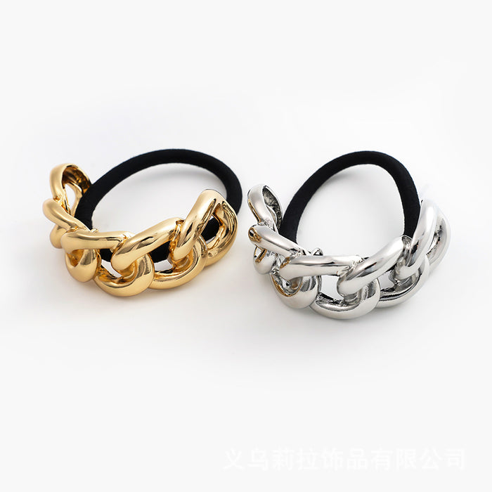 Wholesale Alloy headdress chain-shaped ponytail hair ring hair rope