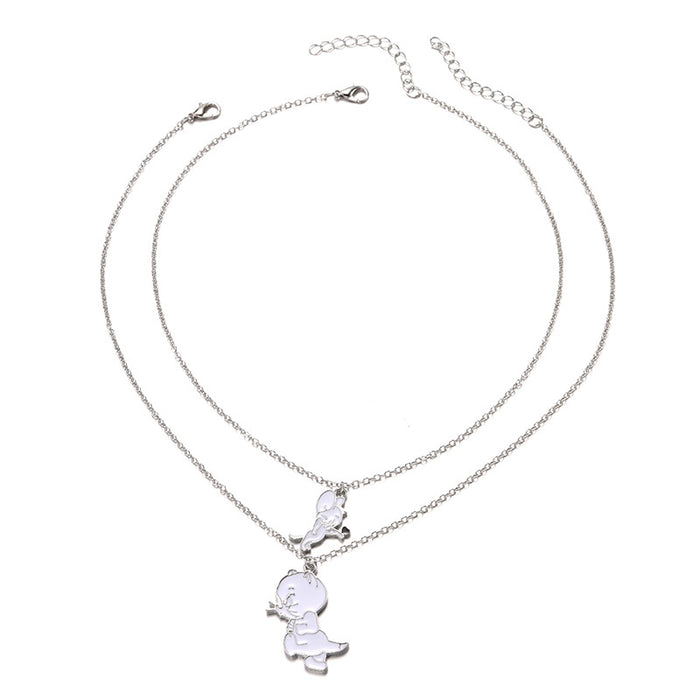 Wholesale New alloy pendant jewelry for women and couples, layered necklace