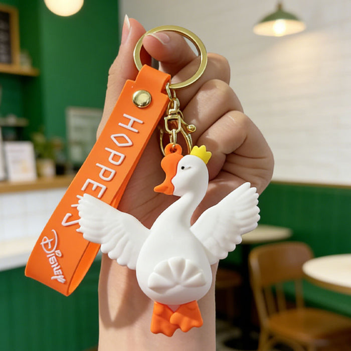 Wholesale Silicone PVC Keychain Bag Charm Beaver Hoppers Design Gift Accessory MOQ≥2
