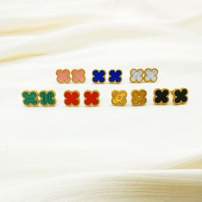 Wholesale New stainless steel earrings with temperament and four leaf clover earrings accessories