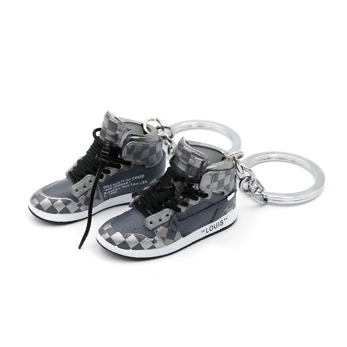 Wholesale 3D Stereoscopic Basketball Shoes PVC Keychain JDC-KC-QLPing020