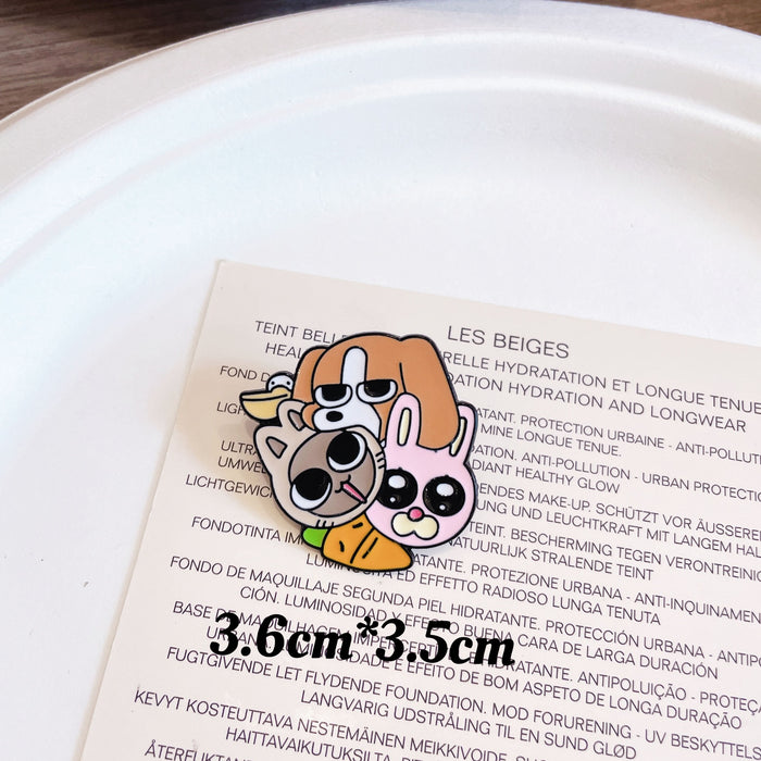 Wholesale Cartoon cute metal badge accessories