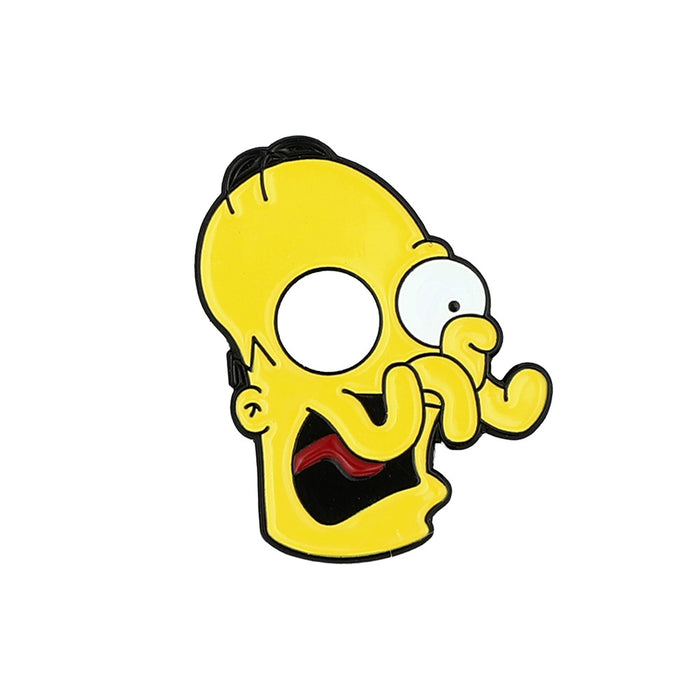 Wholesale Cartoon Simpsons Brooch Alloy Oil Dropping Badge Bag Clothes Accessories