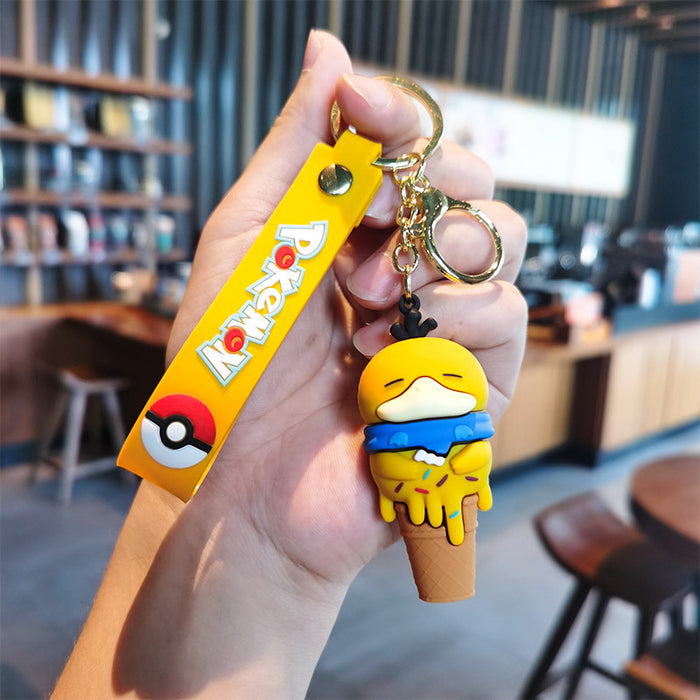 Wholesale Cartoon Silicone Doll Keychain JDC-KC-Tingm307