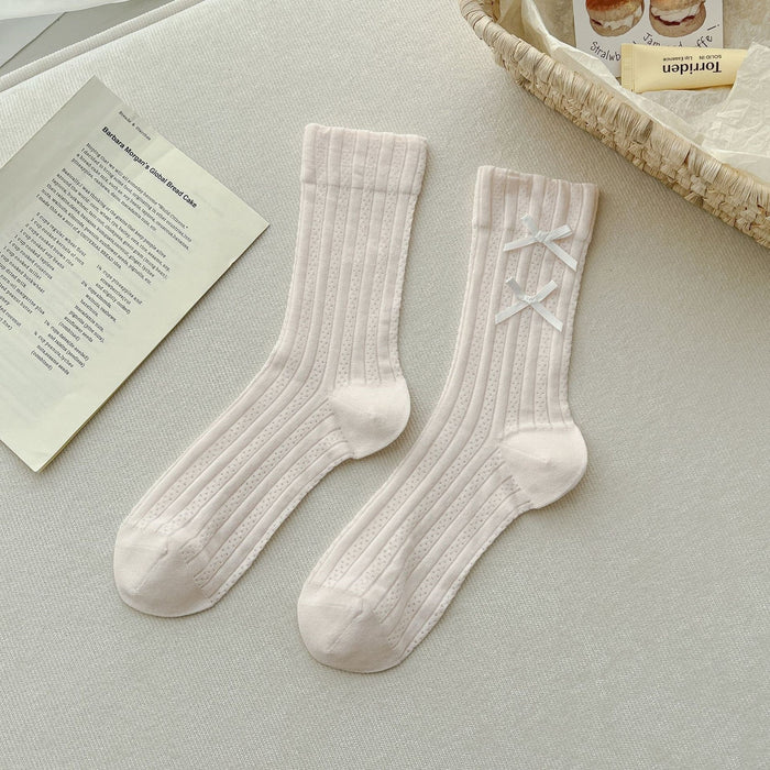 Wholesale Bow socks, thin ballet socks, lace socks, mesh cotton socks