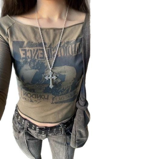 Wholesale Small niche design silver cross long retro necklace neck accessory