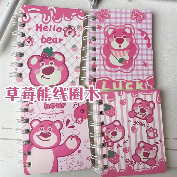 Wholesale 4 Sets of A7 Small Coil Cartoon Paper Notebook JDC-NK-YYC003