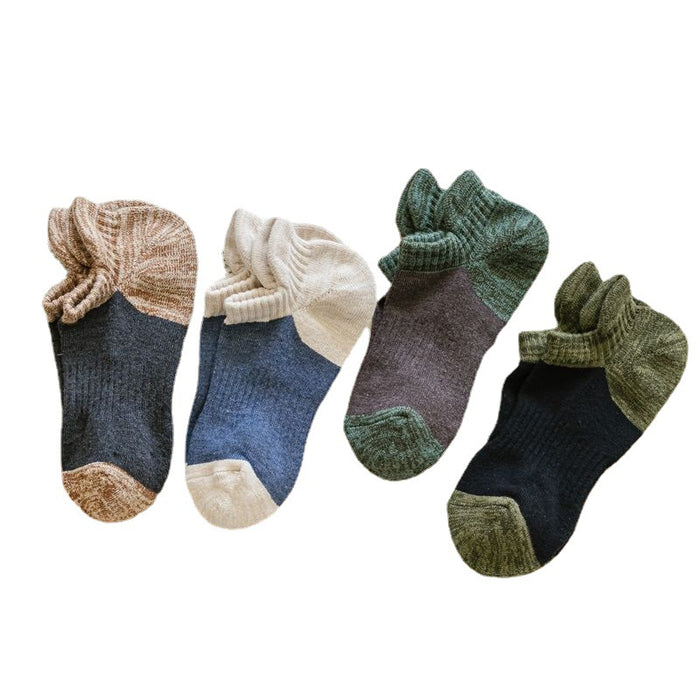 Wholesale Ship socks, short socks, thick fleece loop, sweat absorbing, outdoor hiking and running socks