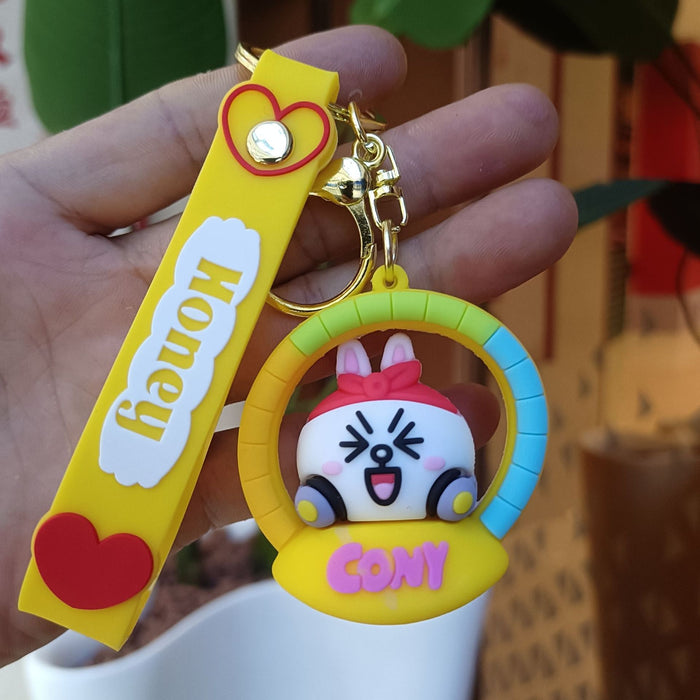 Wholesale PVC Cartoon Doll Keychain JDC-KC-KuangK009