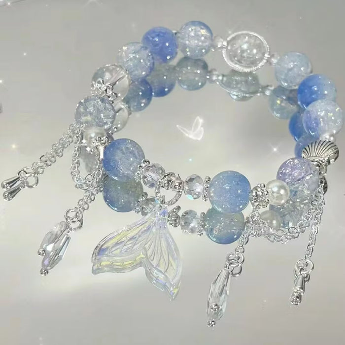 Wholesale Impression Bracelet, niche, high beauty, tassel, fish tail, hand bead