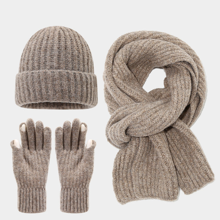 Wholesale Artistic finger-split touchscreen winter warm Hat Set
