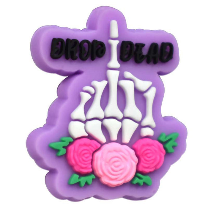 Wholesale  horror beads beaded patch PVC soft glue handmade detachable ballpoint pen accessories