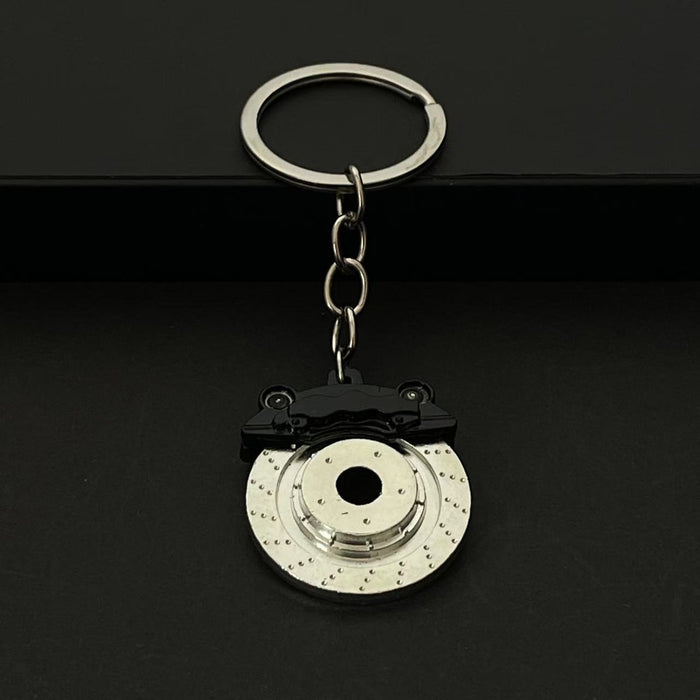 Wholesale Brake Disc Wheel Metal Keychain Car Brake Waist Hanging Key Ring Chain Pendant