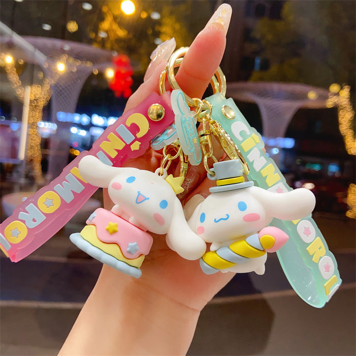 Wholesale Creative and cute cartoon car keychain backpack decoration