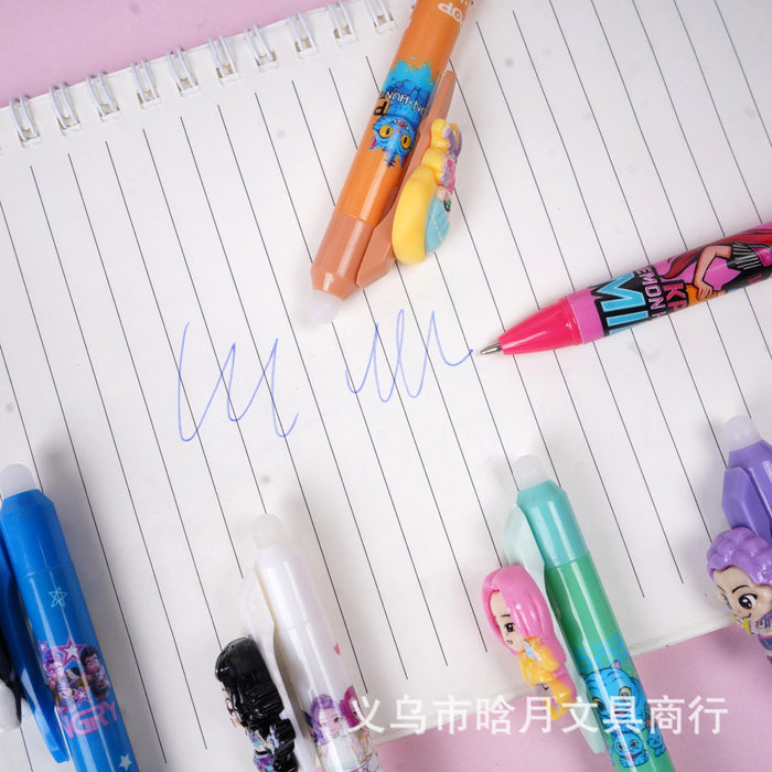 Wholesale Retractable Pen with Resin Patch Ins Style Trendy Student Gift