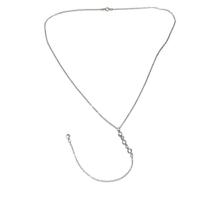 Wholesale  jewelry water drop back chain  women's long necklace tassel body chain