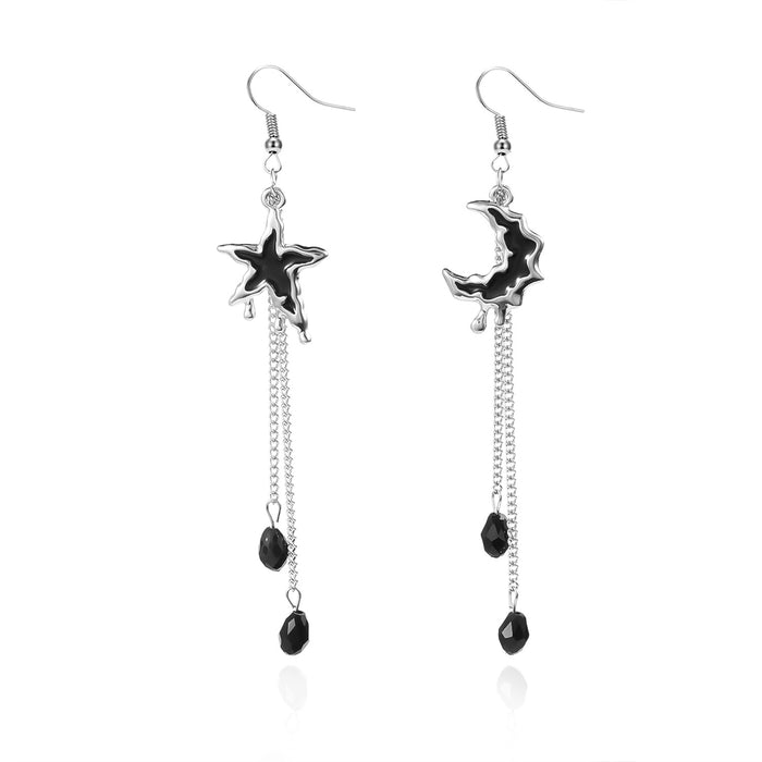 Wholesale Exaggerated  Earrings Exaggerated Dark Style Skull Bat  Pendant Earrings