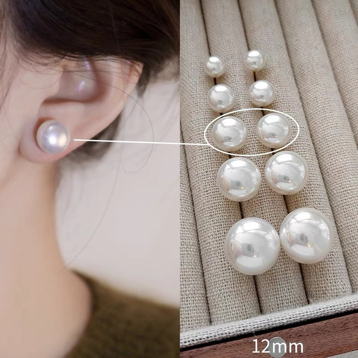 Wholesale Pearl earrings, versatile earrings, silver ear studs