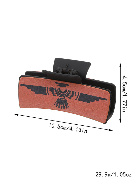 Wholesale Western Denim Sunflower Vintage Letter Shark Clip Grab Clip Hairpin