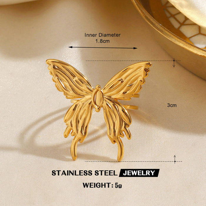 Wholesale Stainless Steel Adjustable rings Butterfly Hearts Starfish Sun Rings