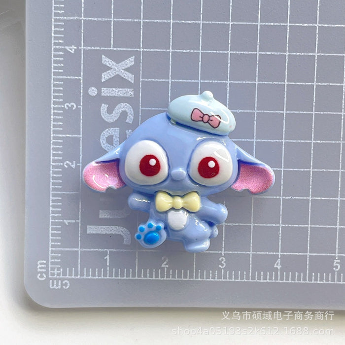 Wholesale Cartoon pink resin accessories cream glue handmade hair accessories mobile phone shell pendant material