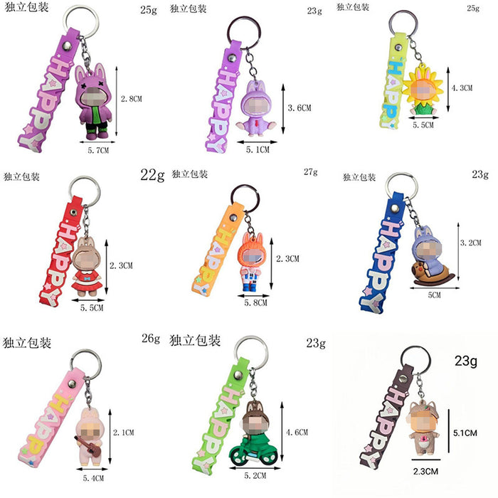 Wholesale Cartoon Little Sheep Keychain Cute Doll Couple Mobile Phone Bag Pendant Small Gift