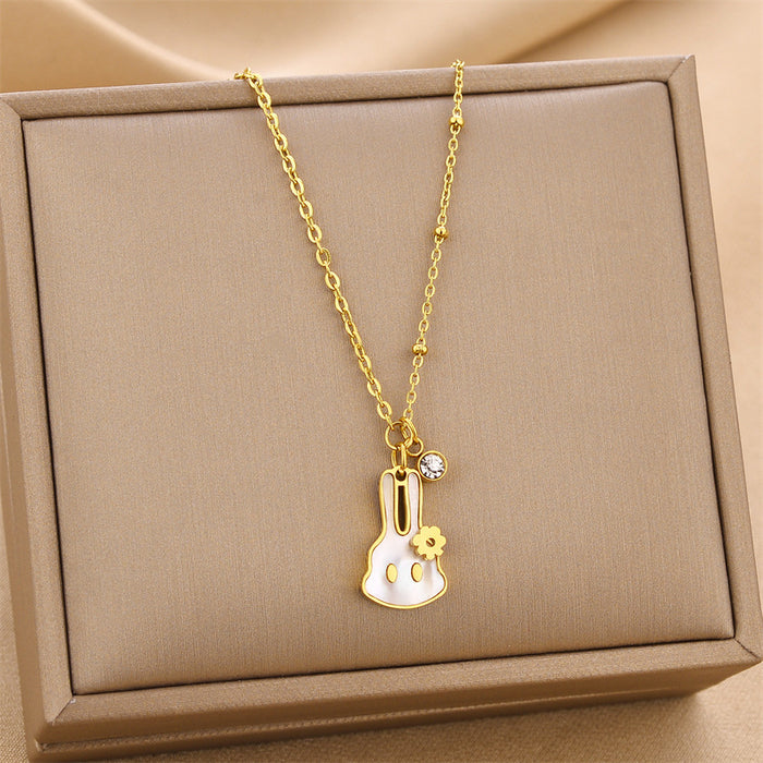 Wholesale Minimalist Titanium Steel Necklace JDC-NE-ChengY002