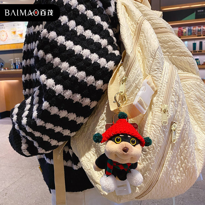 Wholesale Original funny plush toy keychain, cute and exquisite plush toy bag pendant