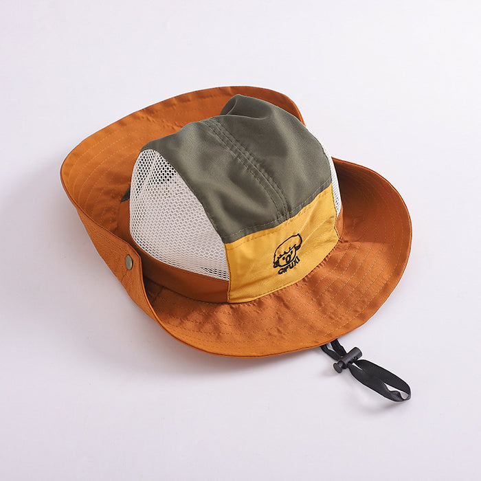 Wholesale Children's Hat Summer Thin Breathable Mesh Boys and Girls Large Brim