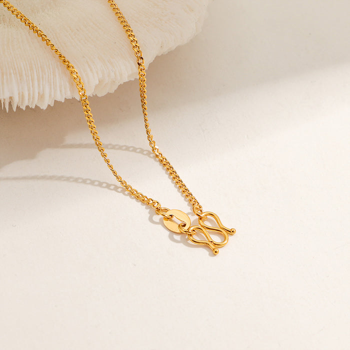 Wholesale M-clasp snake bone chain necklace/ choker,  versatile clavicle titanium steel chain