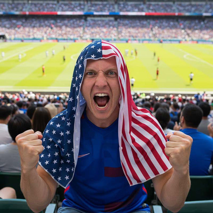Wholesale 5pcs Flag Print World Cup Headf Quick-Dry Cooling Sun Protection