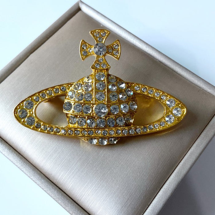 Wholesale Saturn diamond brooch accessories