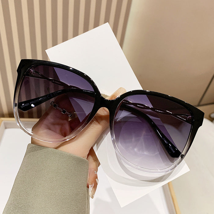 Wholesale Sunglasses with large frame for women, high-end outdoor driving glasses, UV resistant sunglasses for driving