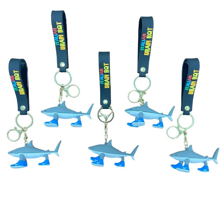 Wholesale Wooden Stick Man Shark Marine Life Pendant Small Gift