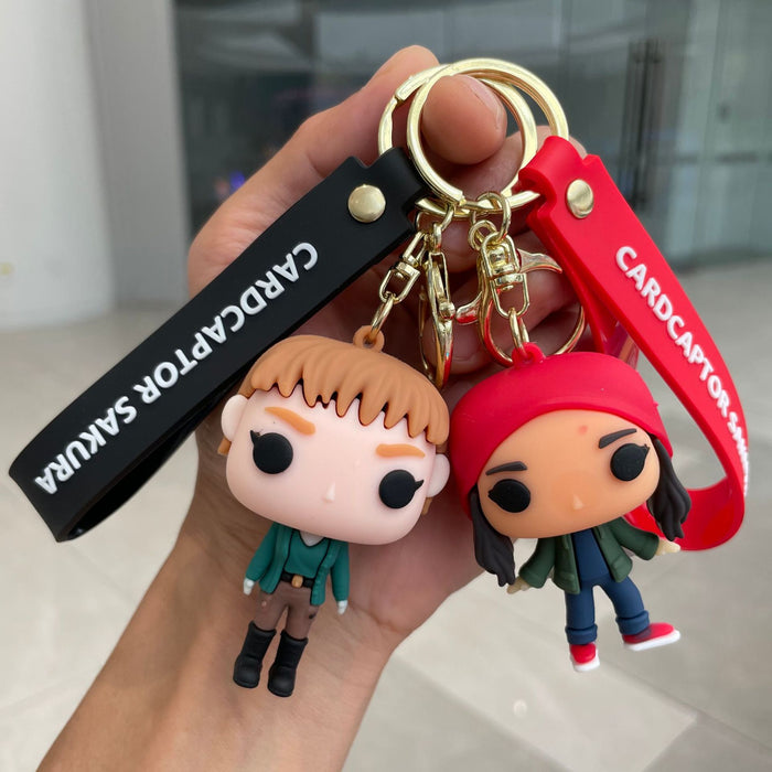 Wholesale Keychain 3D Cartoon Doll Car Keychain Bag Pendant Small Gift